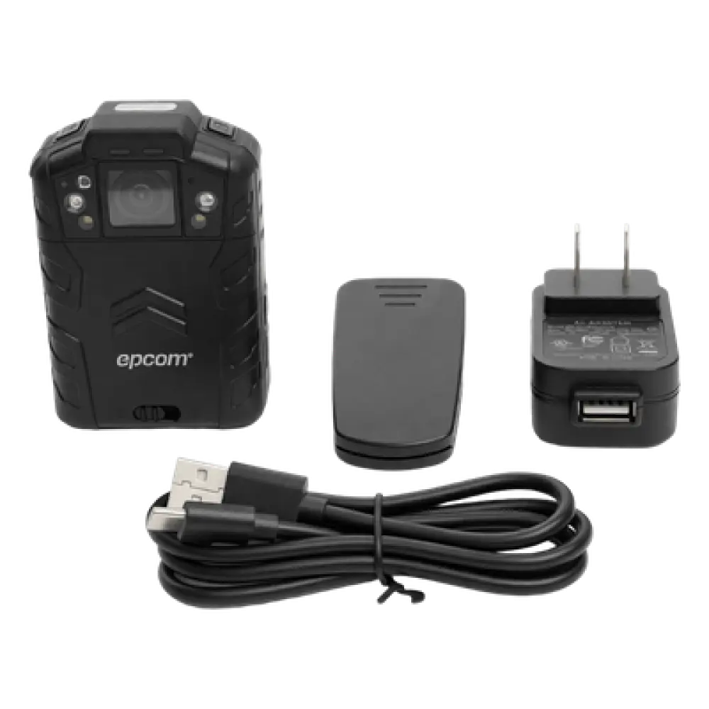Body Camera / Video 4 Megapixel / Captura 48 Megapixel / IR 15 m (49.2 ft) / Ángulo 130° / Almacenamiento 128 GB