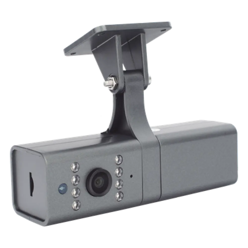 Dashcam Dual / 1280x720p Full HD / H.265 / Visión Día y Noche / 120° H / MicroSD 128 GB / Compatible FMC125 y FMC650
