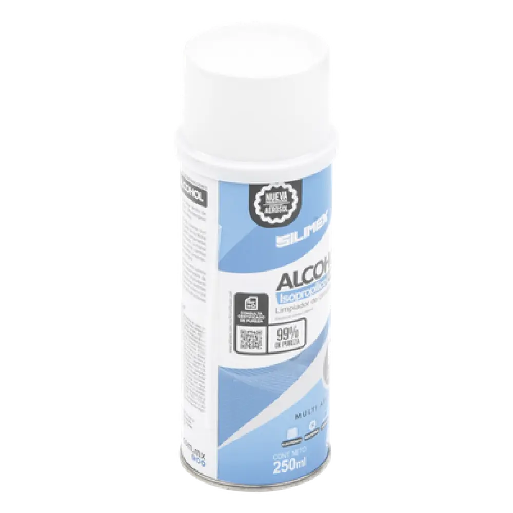 Limpiador en Aerosol / Alcohol Isopropílico / 250 ml / Sin Agitación / Evaporación Rápida / Antipolvo
