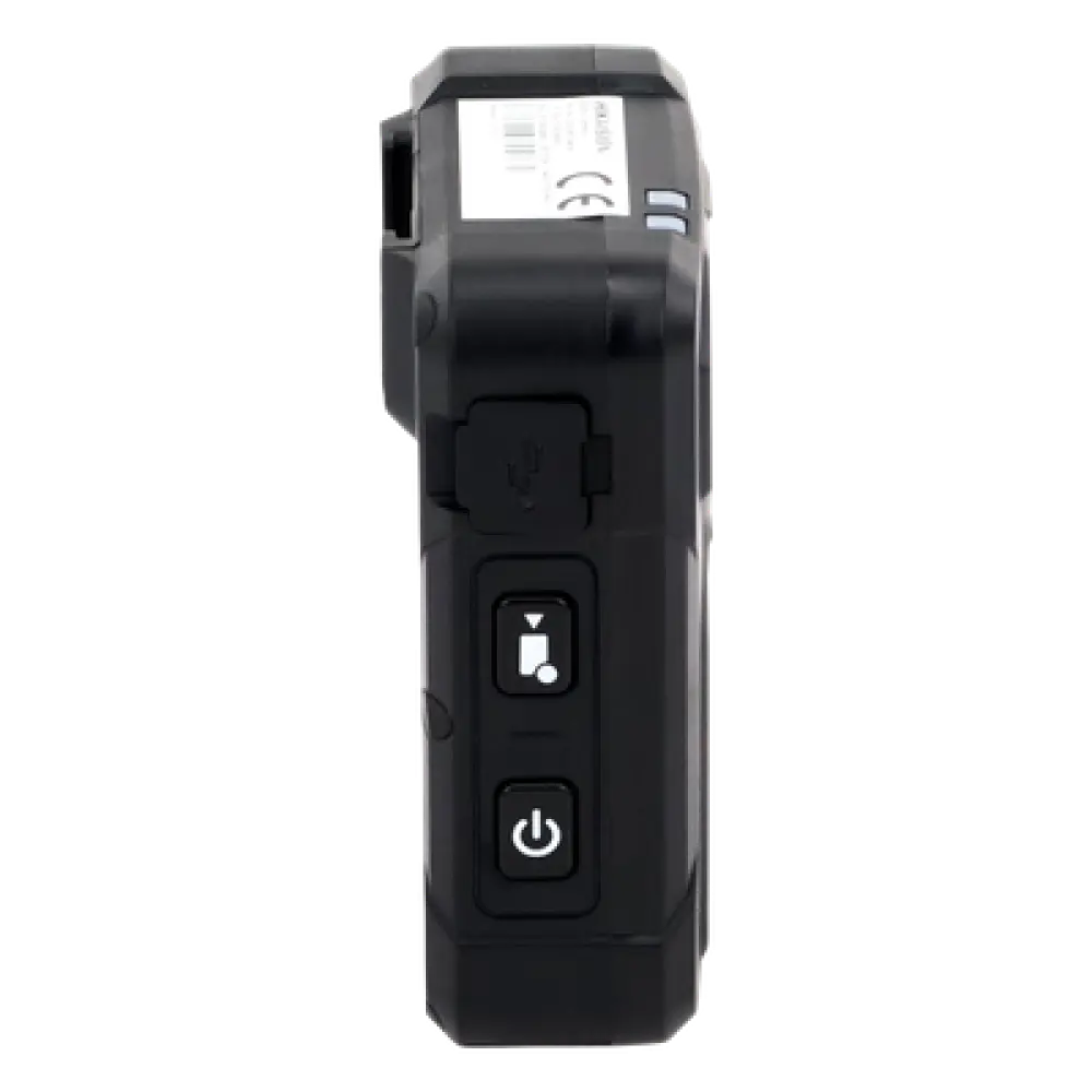 Cámara Corporal / 2K 4 Megapixel / Fotos 40 Megapixel / IR 3 m (9.8 ft) / IP67 / 64 GB / GPS / 12 Horas Grabación