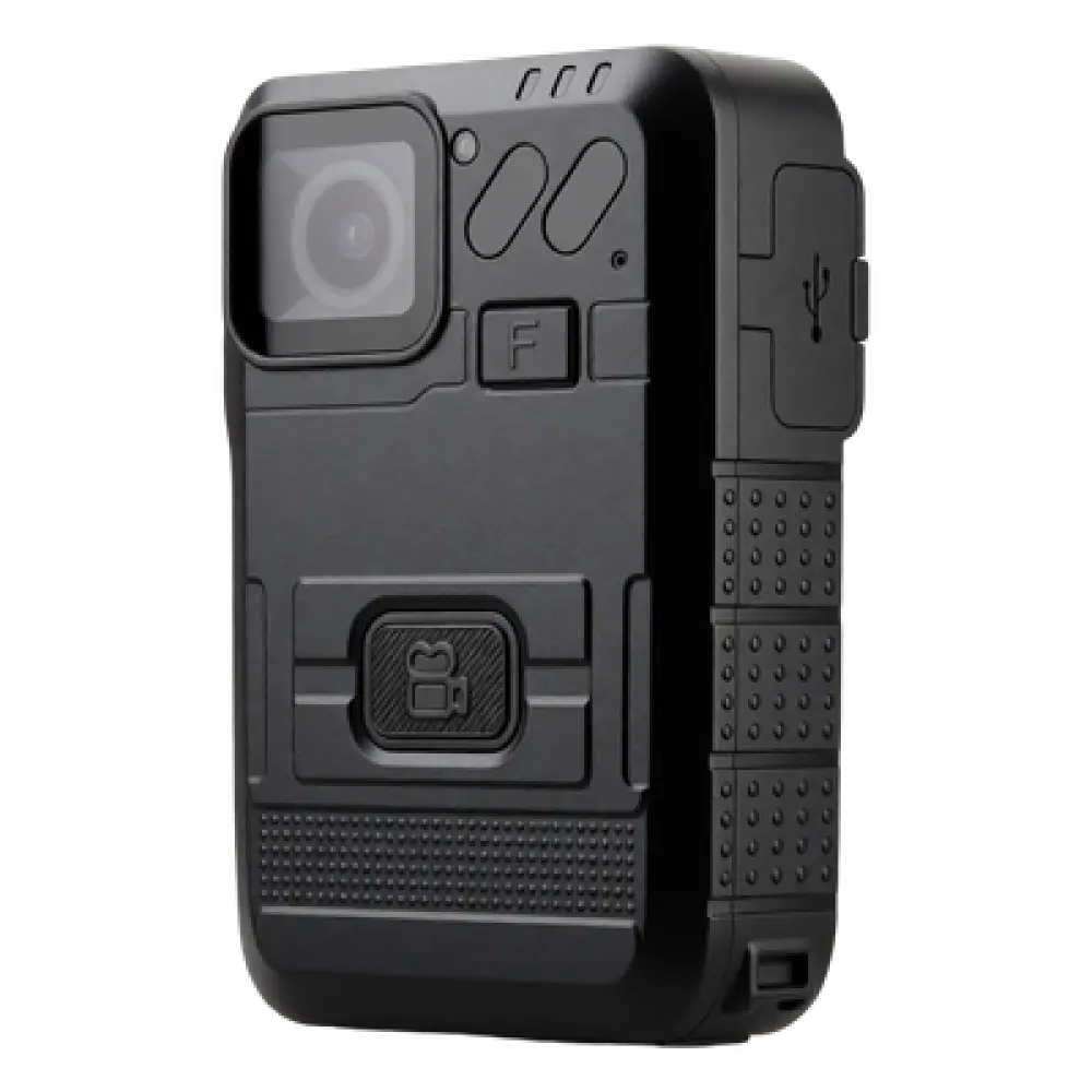 Body Camera / Full HD 1080p / Ángulo 120° / Visión Nocturna IR 10 m (32.8 ft) / Batería 3600 mAh / Memoria 64 GB