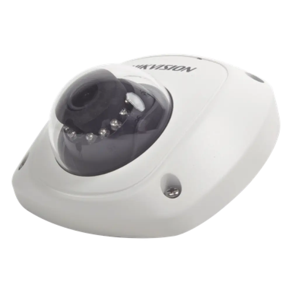 Cámara Móvil Mini Domo IP / 2 Megapixel / Full HD 1080P / Gran Angular 2.8 mm / IR 10-20 m (32.8-65.6 ft) / WDR 120 dB / IK07 / Conector Tipo Aviación PoC