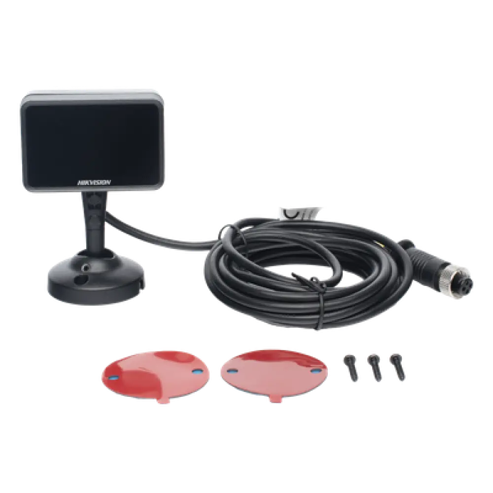 Cámara Vehicular IP / 720p HD / Lente 6 mm / IR 3 m (9.8 ft) / Conector M12 Aviación / Micrófono Integrado / 55 g / DBA Análisis de Conductor