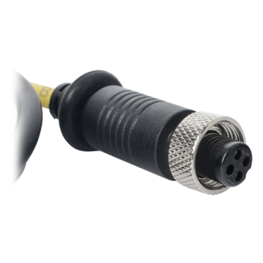 Cámara Vehicular IP / 720p HD / Lente 6 mm / IR 3 m (9.8 ft) / Conector M12 Aviación / Micrófono Integrado / 55 g / DBA Análisis de Conductor
