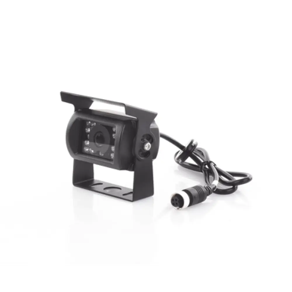 Cámara Análoga Vehicular / IR CMOS / 18 LEDs / IP69K / Exterior / Kit Reversa