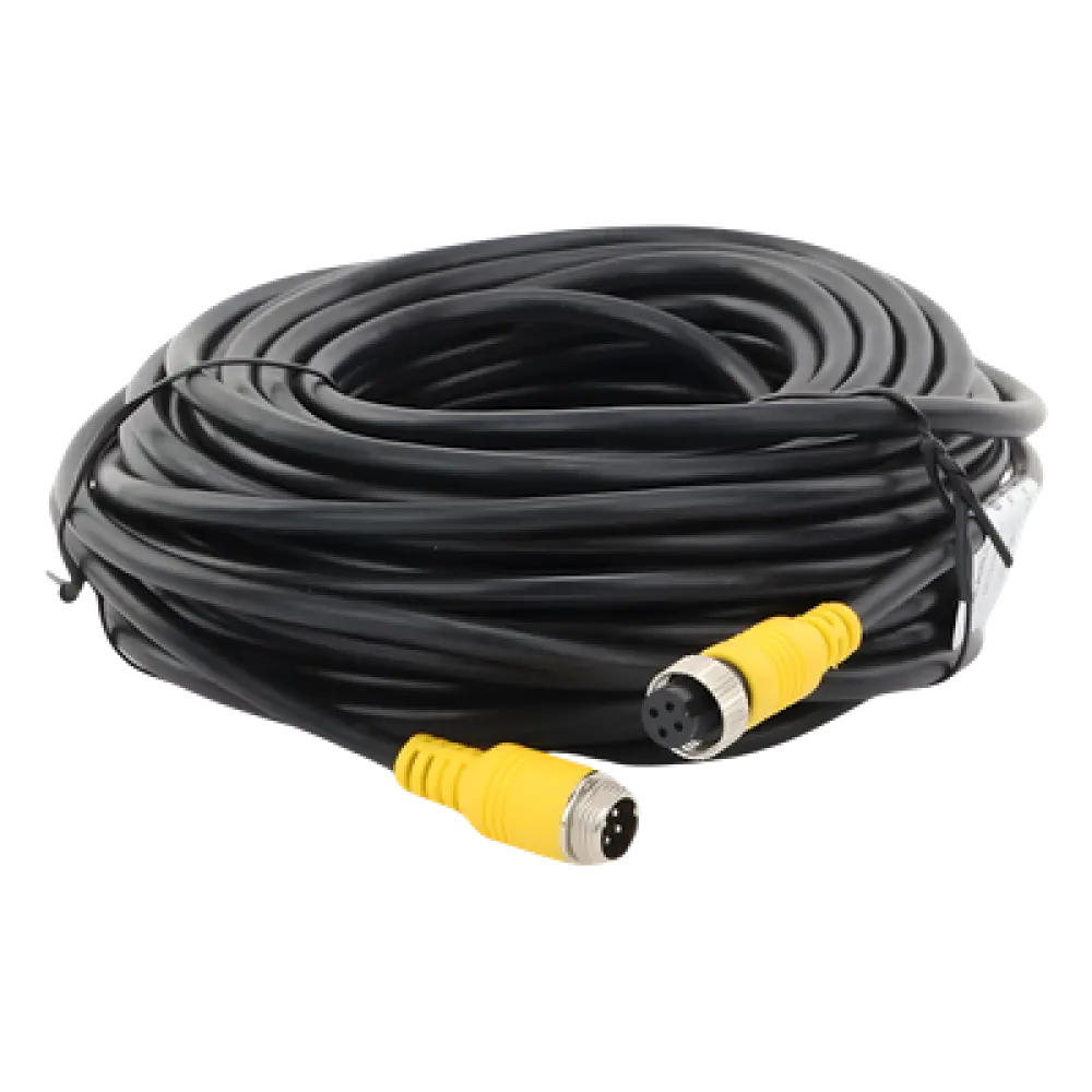 Cable Extensor para Videovigilancia Móvil / 15 m (49.2 ft) / Conector Aviación / Video Audio y Voltaje / 5.5 mm Diámetro / Uso Interno