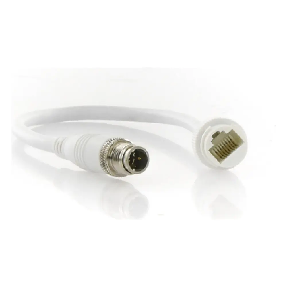 Cable Adaptador M12 a RJ45 / Conector Industrial / Para Sistemas Móviles / Red Ethernet