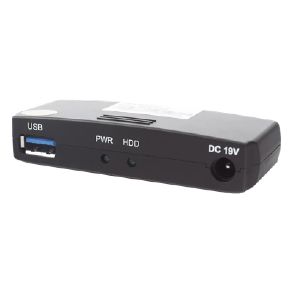 Lector Externo de Disco Duro / USB 3.0 200 Mbps / USB 2.0 40 Mbps / Aluminio / -10°C a 70°C / 12VDC 1A