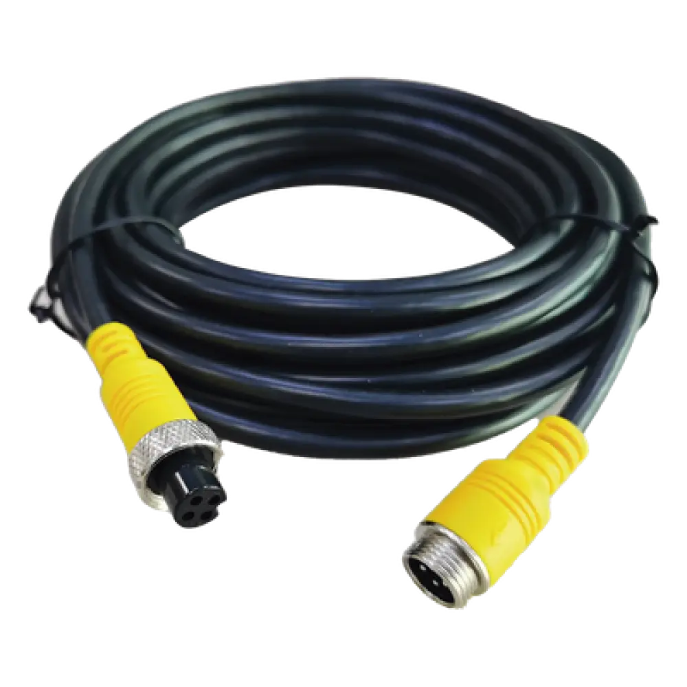 Cable Extensor para Videovigilancia Móvil / 7 m (23 ft) / Conector Tipo Aviación / Transmisión Triple VVA / Analógico y AHD