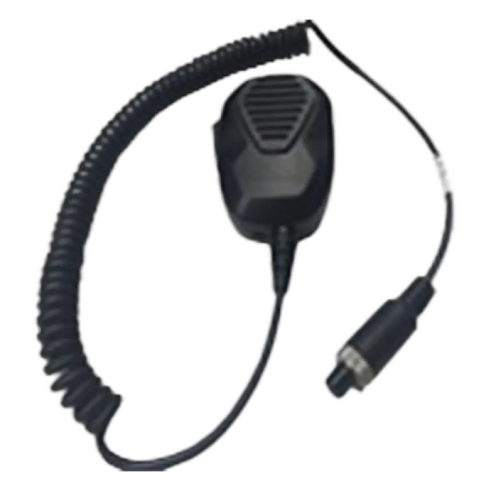Micrófono de Solapa para DVR Móvil / Audio Bidireccional / Cable 2 m (6.6 ft) / Conector de Aviación / Operación PTT / -20°C a 70°C