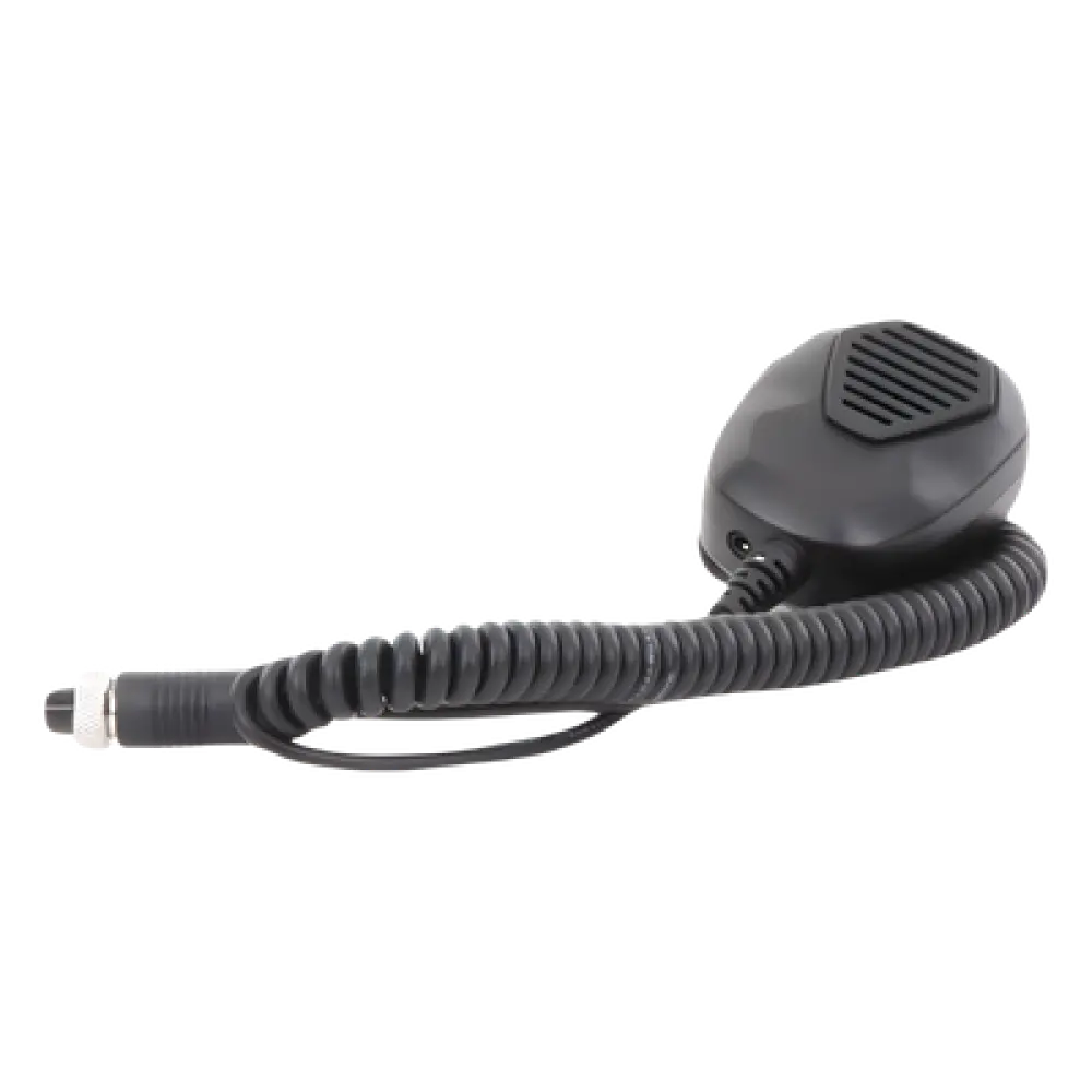Micrófono de Solapa para DVR Móvil / Audio Bidireccional / Cable 2 m (6.6 ft) / Conector de Aviación / Operación PTT / -20°C a 70°C