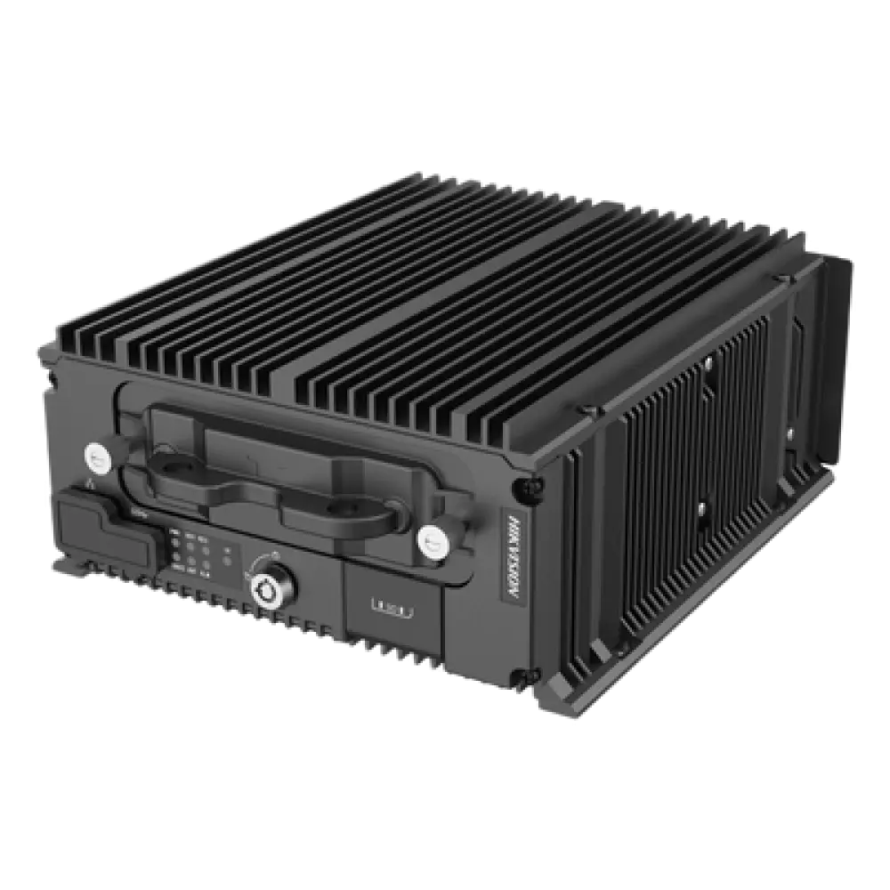 DVR Móvil Híbrido / 16 Canales 1080p / 8 IP + 8 TurboHD / GPS y GLONASS / ADAS / DSM / SSD 4TB + HDD 2TB / Sin Ventilador -25°C a 70°C (167°F)