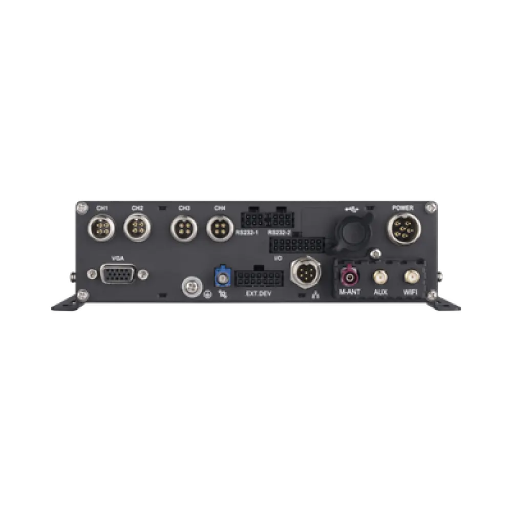 DVR Móvil 1080P / 4 Canales TURBO + 4 Canales IP / Soporta 4G / WiFi / GPS / Soporta HDD / Entrada y Salida de Alarmas / Salida de Vídeo