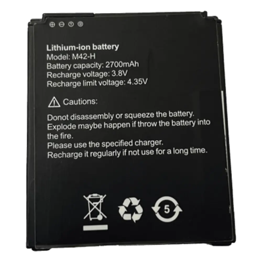 Batería de respaldo / 3.8 VCC / 2700 mAh / 42x50x12 mm / Carga 4.35 VCC