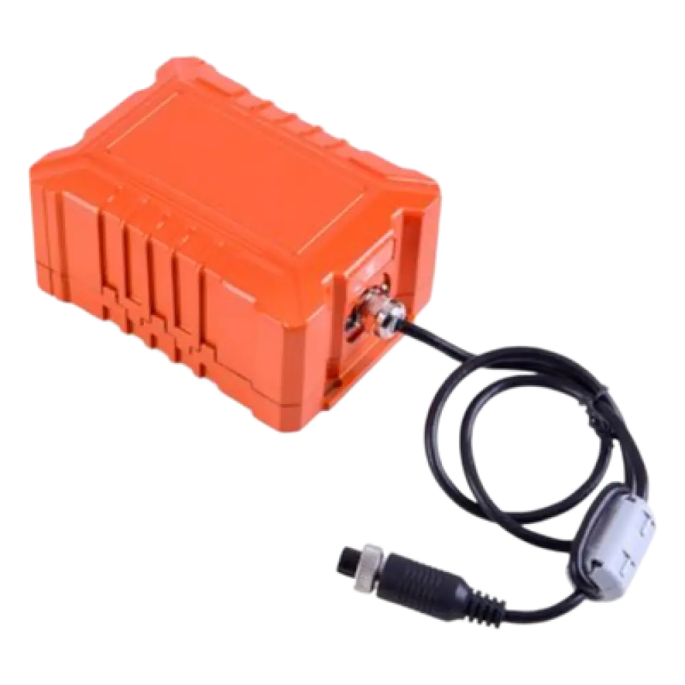 Caja de Almacenamiento Ignífuga / 64 GB / Resistencia al Fuego 15 min @ 1100 °C / Impermeable 24 h @ 100 m (328 ft) / Impacto 100 Gs @ 50 ms / Antiaplastamiento 100 KN / USB Conector de Aviación