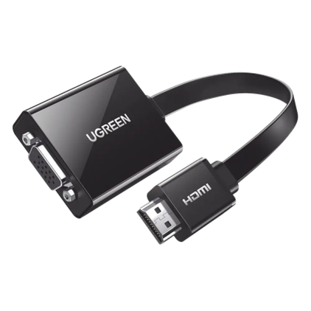 Adaptador HDMI a VGA / 1080P@60Hz / Audio 3.5mm / Alimentación Micro USB / Cable 0.82 ft / Plug & Play