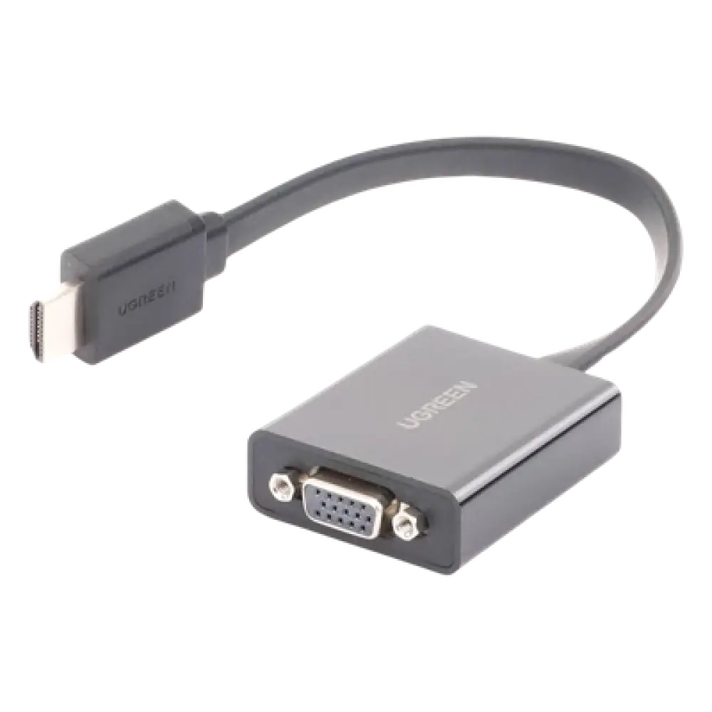 Adaptador HDMI a VGA / 1080P@60Hz / Audio 3.5mm / Alimentación Micro USB / Cable 0.82 ft / Plug & Play