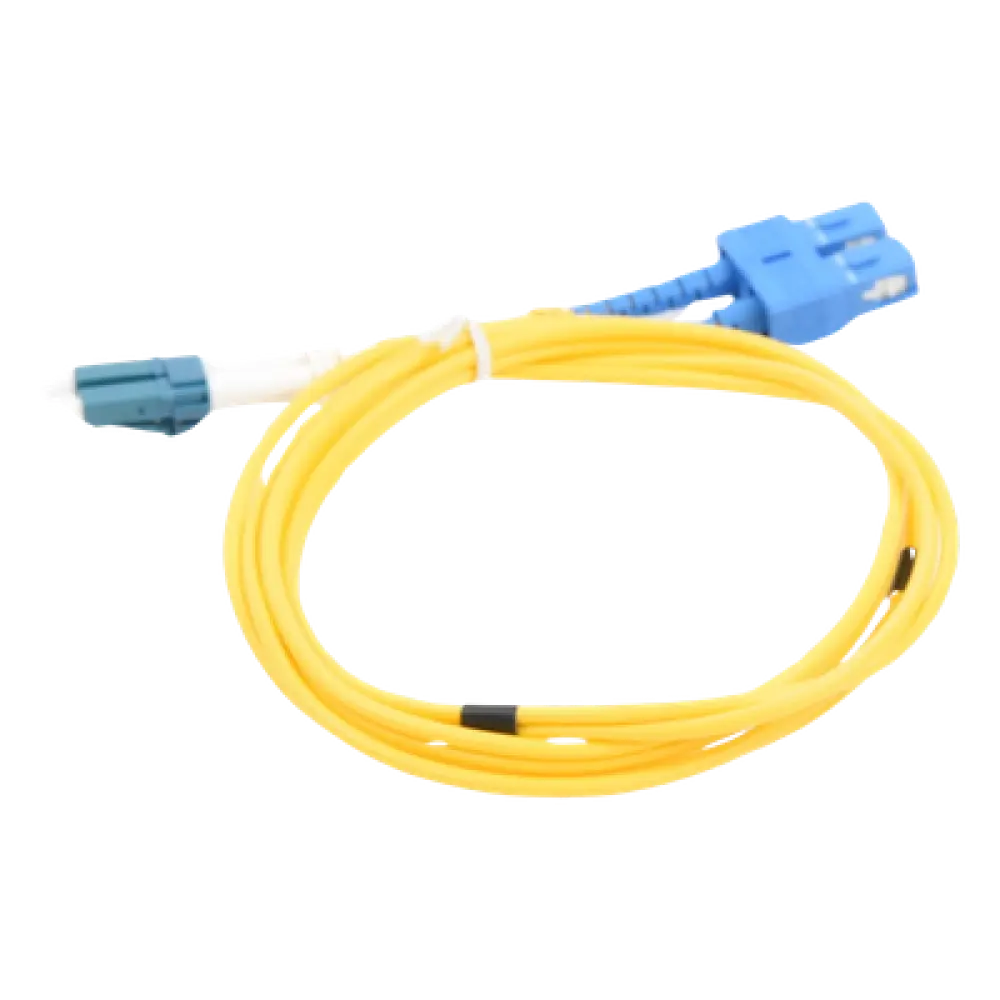 Jumper de Fibra Óptica / Monomodo 9/125 / LC/SC Duplex / 1 Metro (3.28 Pies) / ITU-T G.652.D