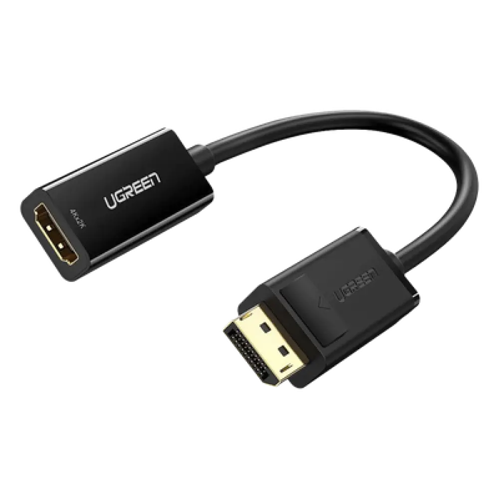 Convertidor DisplayPort a HDMI / 4K@30Hz / HDR / 3D / Cable 25 cm (0.82 ft) / Conectores Dorados / Chip IC Avanzado