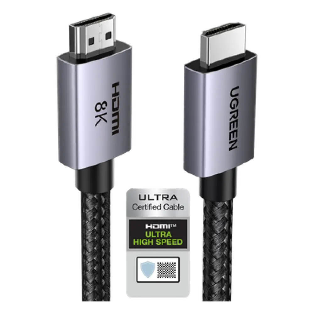 Cable HDMI 2.1 / 8K@60Hz / 48Gbps / 2m (6.56 pies) / HDR10+ / eARC / Aluminio / Nylon trenzado