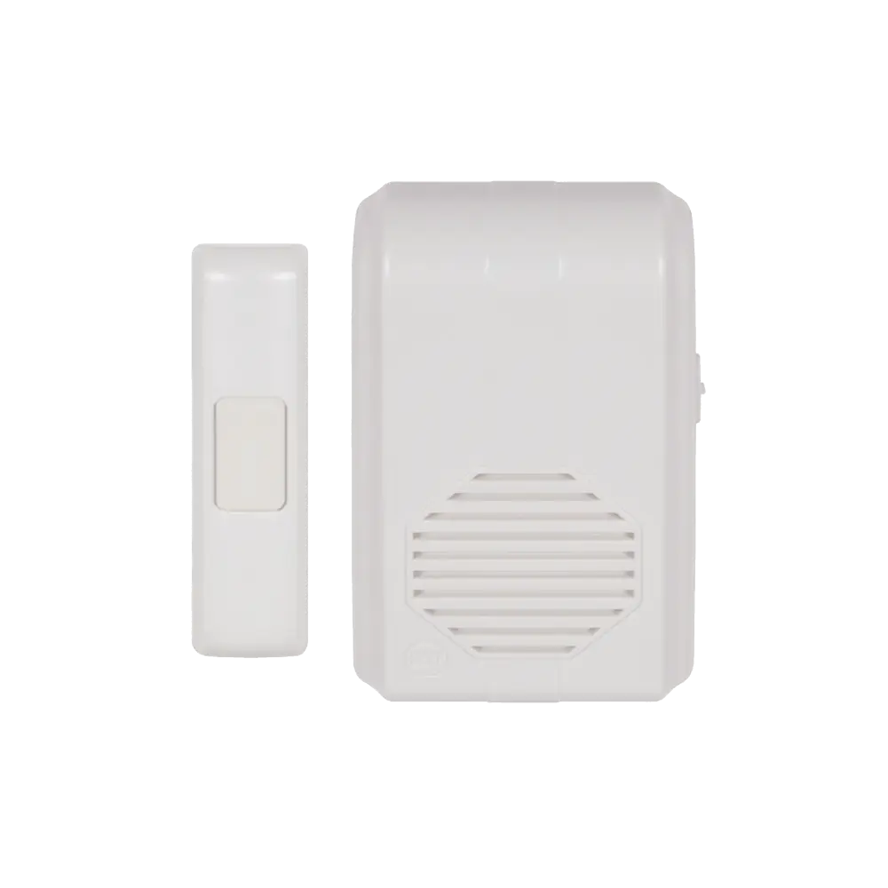 Timbre Inalámbrico Para Puerta Con 10 Tonos, Hasta 150m Linea de Vista, Con Receptor Inalámbrico Incluido, 110Vca