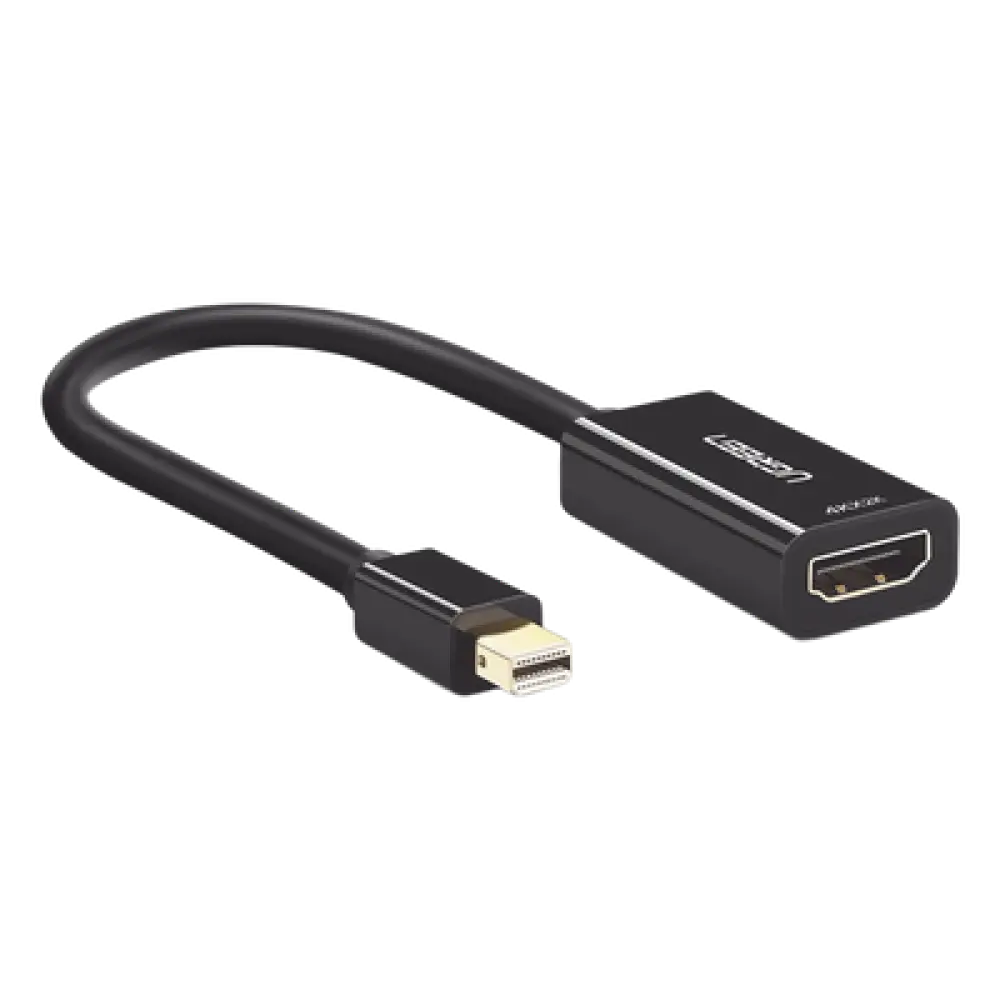 Convertidor Mini DisplayPort a HDMI / 4K@30Hz / Thunderbolt / Triple Blindaje Interno / Carcasa ABS / 25 cm (9.84 ft)