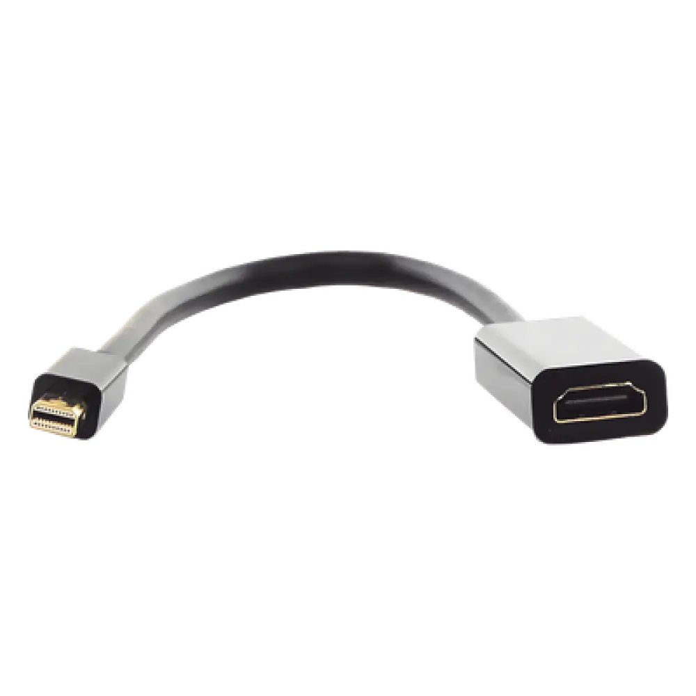 Convertidor Mini DisplayPort a HDMI / 4K@30Hz / Thunderbolt / Triple Blindaje Interno / Carcasa ABS / 25 cm (9.84 ft)