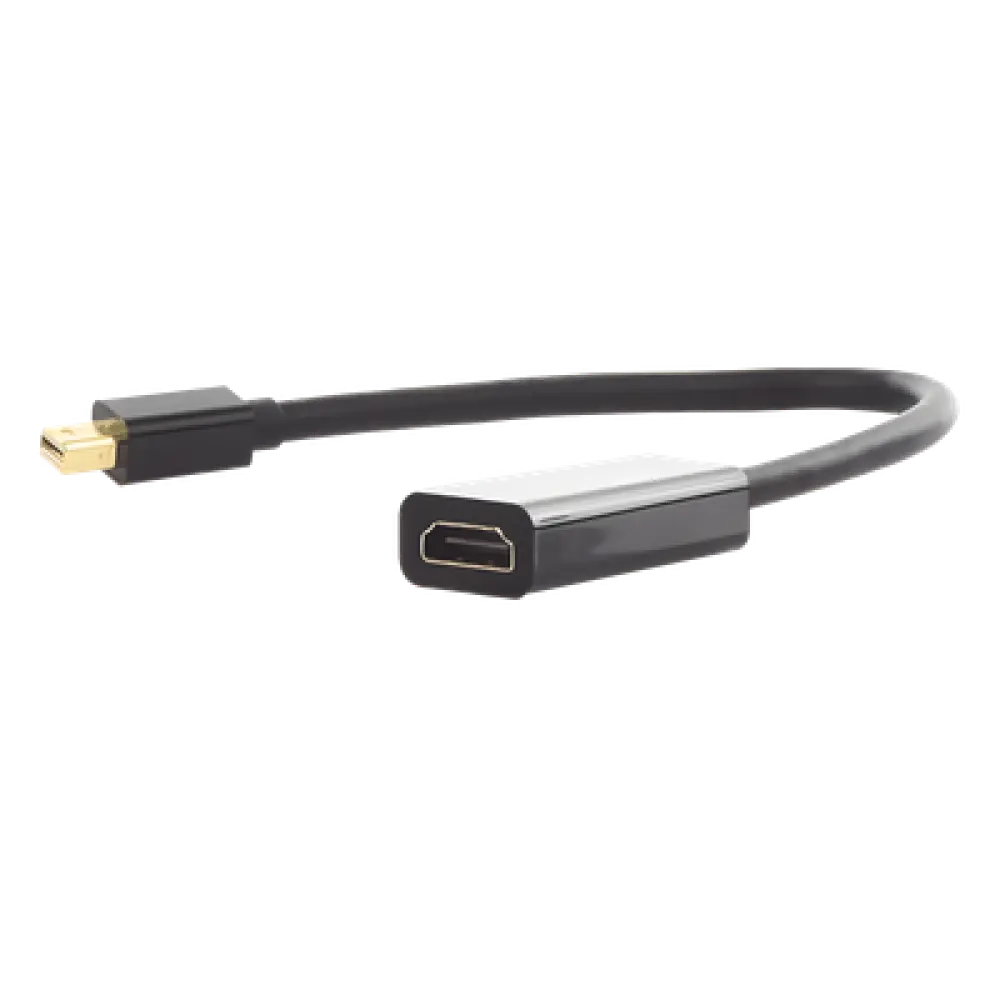 Convertidor Mini DisplayPort a HDMI / 4K@30Hz / Thunderbolt / Triple Blindaje Interno / Carcasa ABS / 25 cm (9.84 ft)