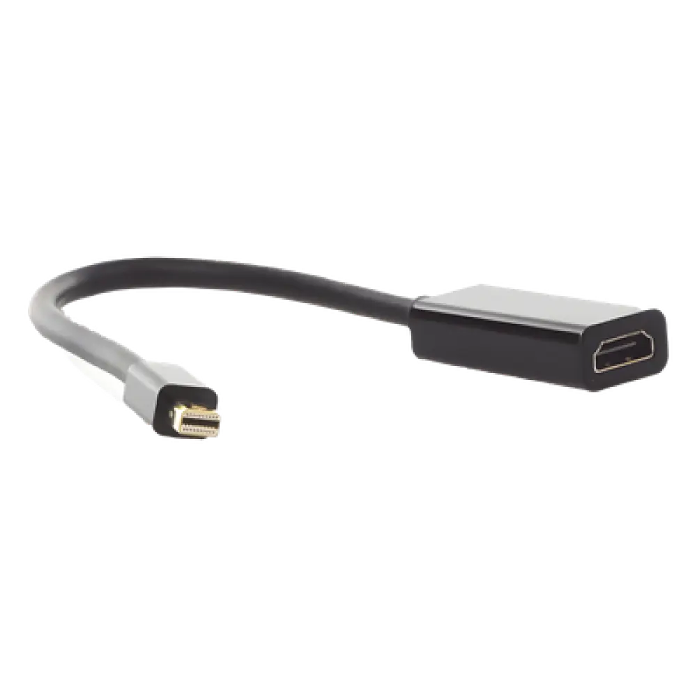 Convertidor Mini DisplayPort a HDMI / 4K@30Hz / Thunderbolt / Triple Blindaje Interno / Carcasa ABS / 25 cm (9.84 ft)