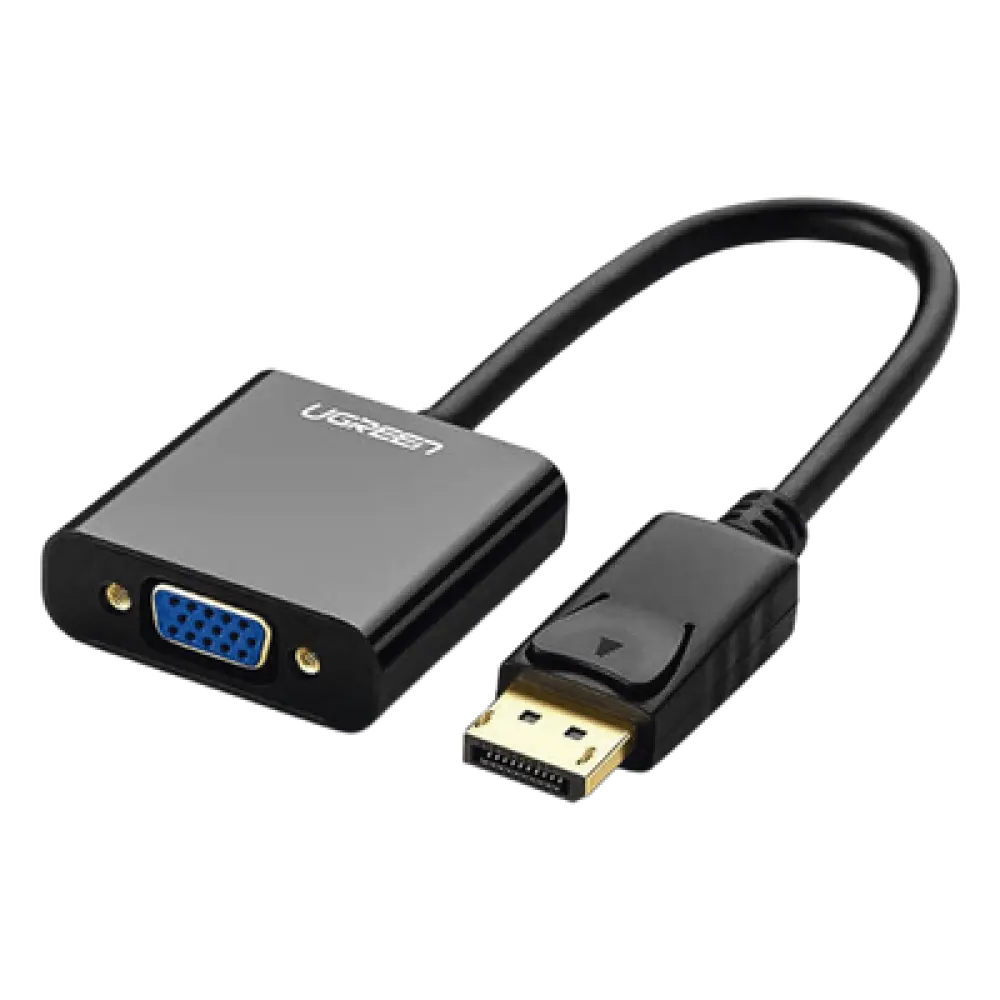 Adaptador DisplayPort a VGA / 1920x1200@60Hz / Chipset ANX9833 / Plug & Play / ABS Negro