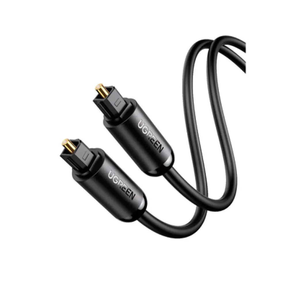 Cable Óptico Toslink S/PDIF / 3 Metros (9.84 Pies) / Tapa de Protección / Dolby 7.1 Canales / Diseño Durable / Plug & Play / Color Negro