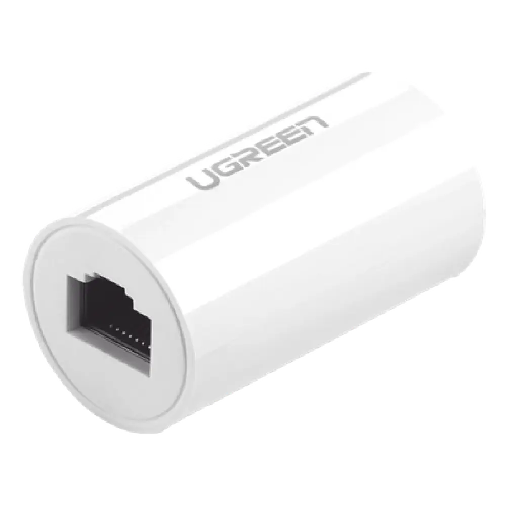 Acoplador RJ45 / Protección contra rayos / 1000Mbps / Cat7-Cat5e / POE / 100m (328 ft) / Ignífugo ABS