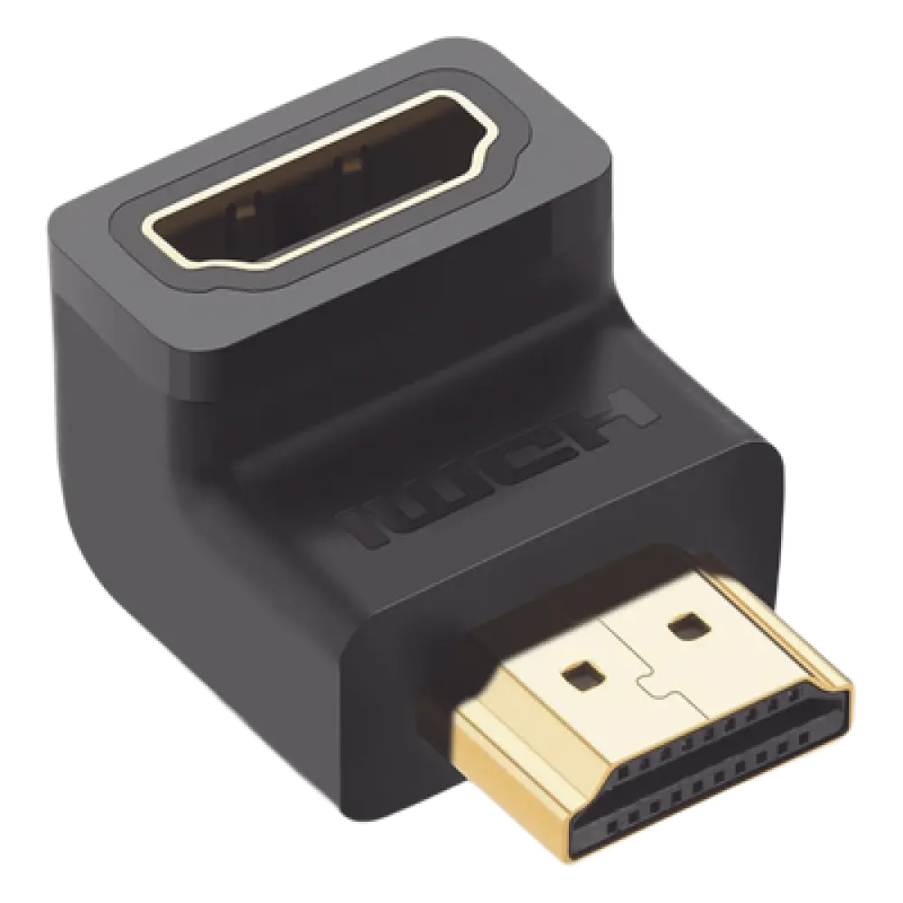 Adaptador HDMI / 90° Hacia Abajo / 4K@60Hz / Macho a Hembra / HDMI 2.0 / Compacto