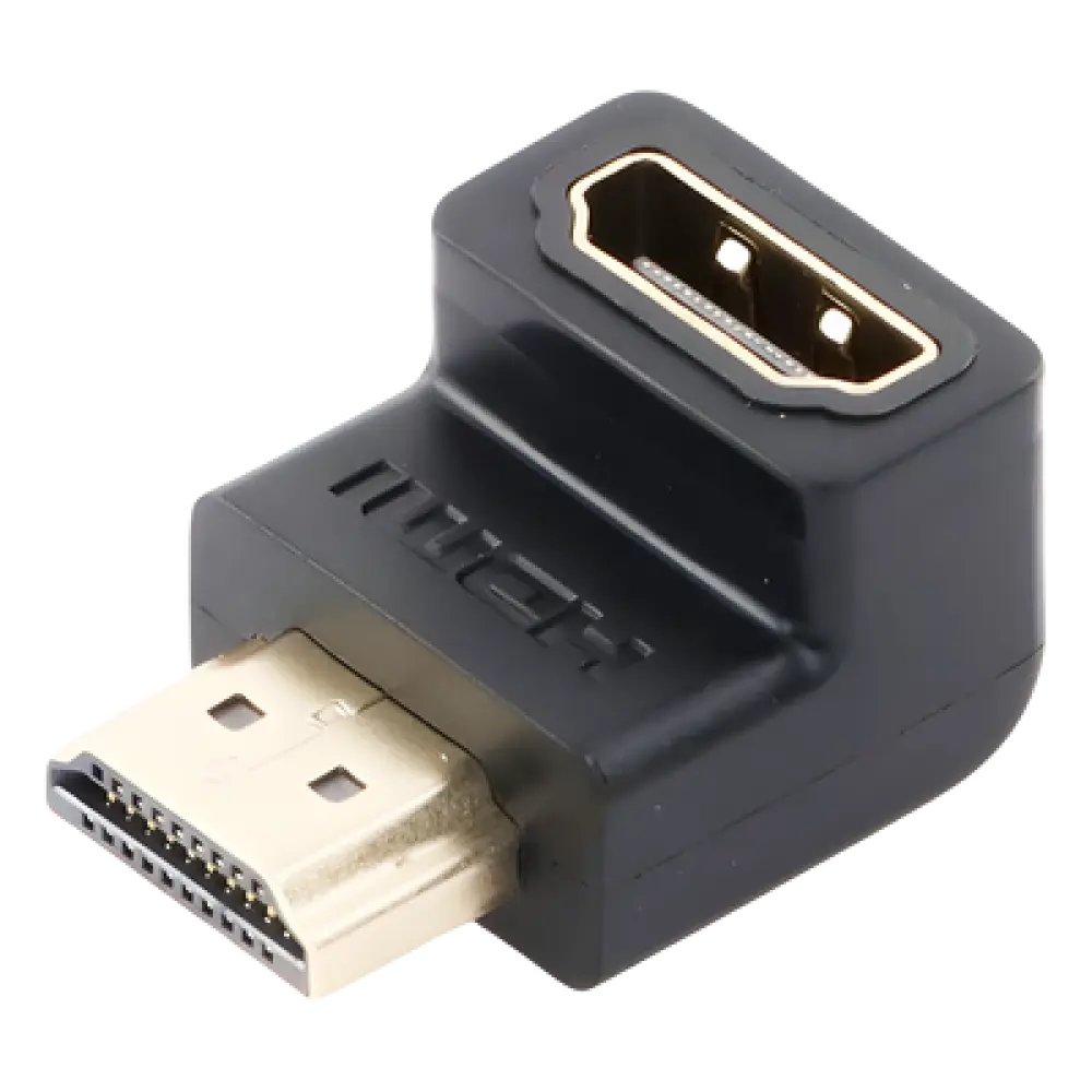 Adaptador HDMI / 90° Hacia Abajo / 4K@60Hz / Macho a Hembra / HDMI 2.0 / Compacto
