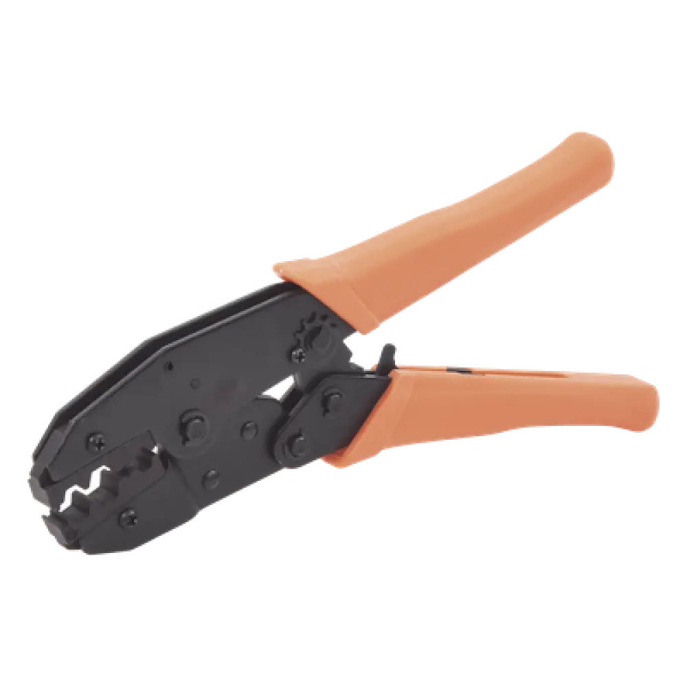 Pinza de Crimpado Hexagonal / Cables RG-58/U, RG-59, RG-8/X / 3 Cavidades 0.068", 0.213", 0.256" / Acero MN65 Antioxidante / Trinquete Ajustable