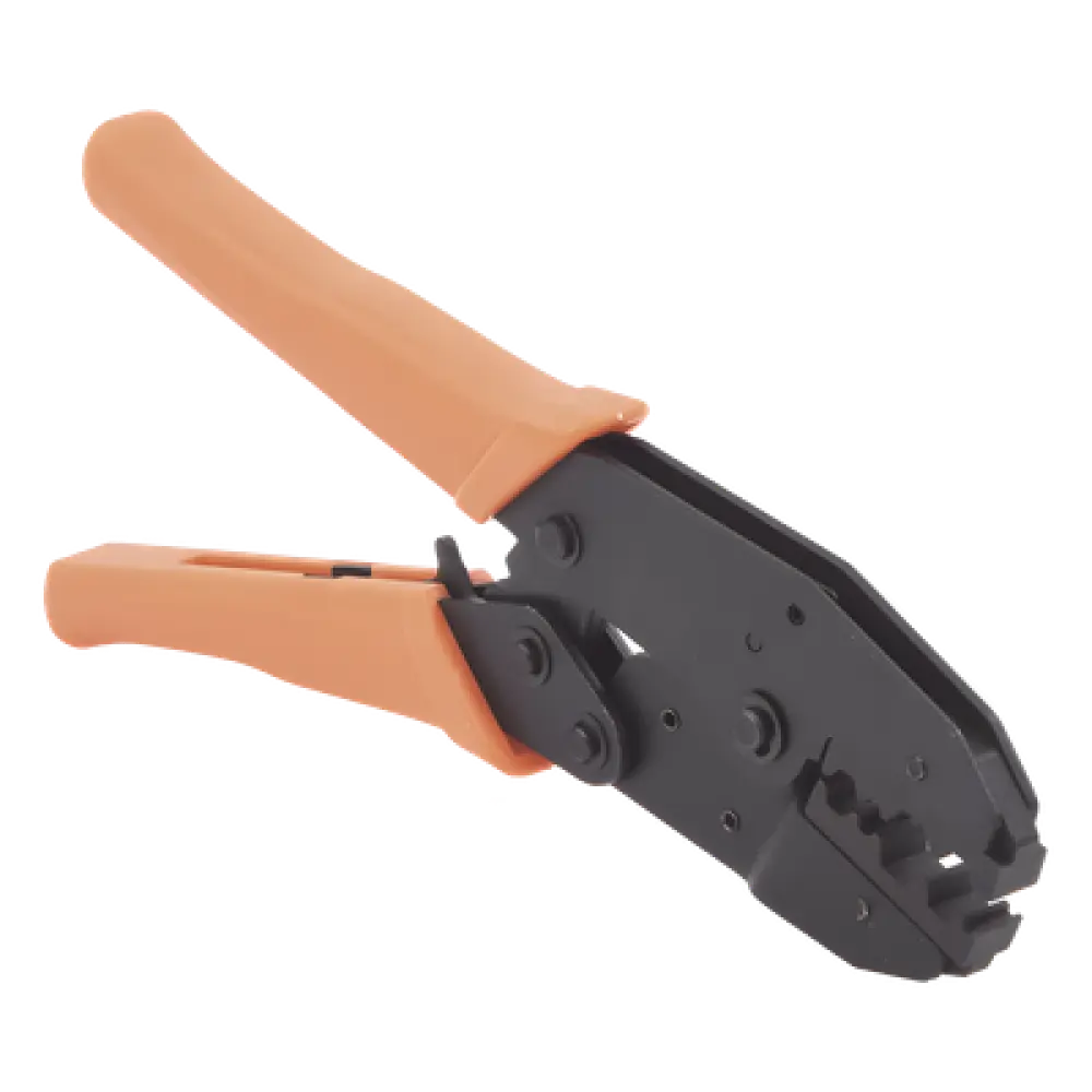 Pinza de Crimpado Hexagonal / Cables RG-58/U, RG-59, RG-8/X / 3 Cavidades 0.068", 0.213", 0.256" / Acero MN65 Antioxidante / Trinquete Ajustable