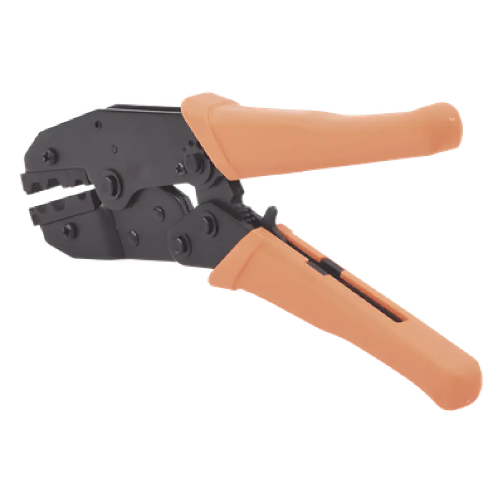 Pinza de Crimpado Hexagonal / Cables RG-58/U, RG-59, RG-8/X / 3 Cavidades 0.068", 0.213", 0.256" / Acero MN65 Antioxidante / Trinquete Ajustable