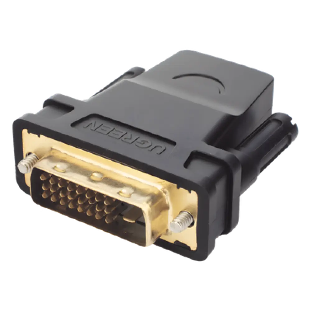 Adaptador DVI Macho a HDMI Hembra / 1080p@60Hz / Conectores Chapados en Oro / 3.28 pies