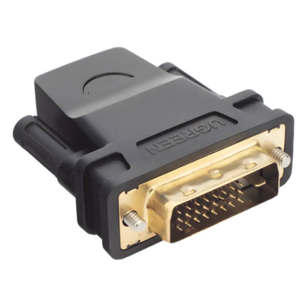 Adaptador DVI Macho a HDMI Hembra / 1080p@60Hz / Conectores Chapados en Oro / 3.28 pies