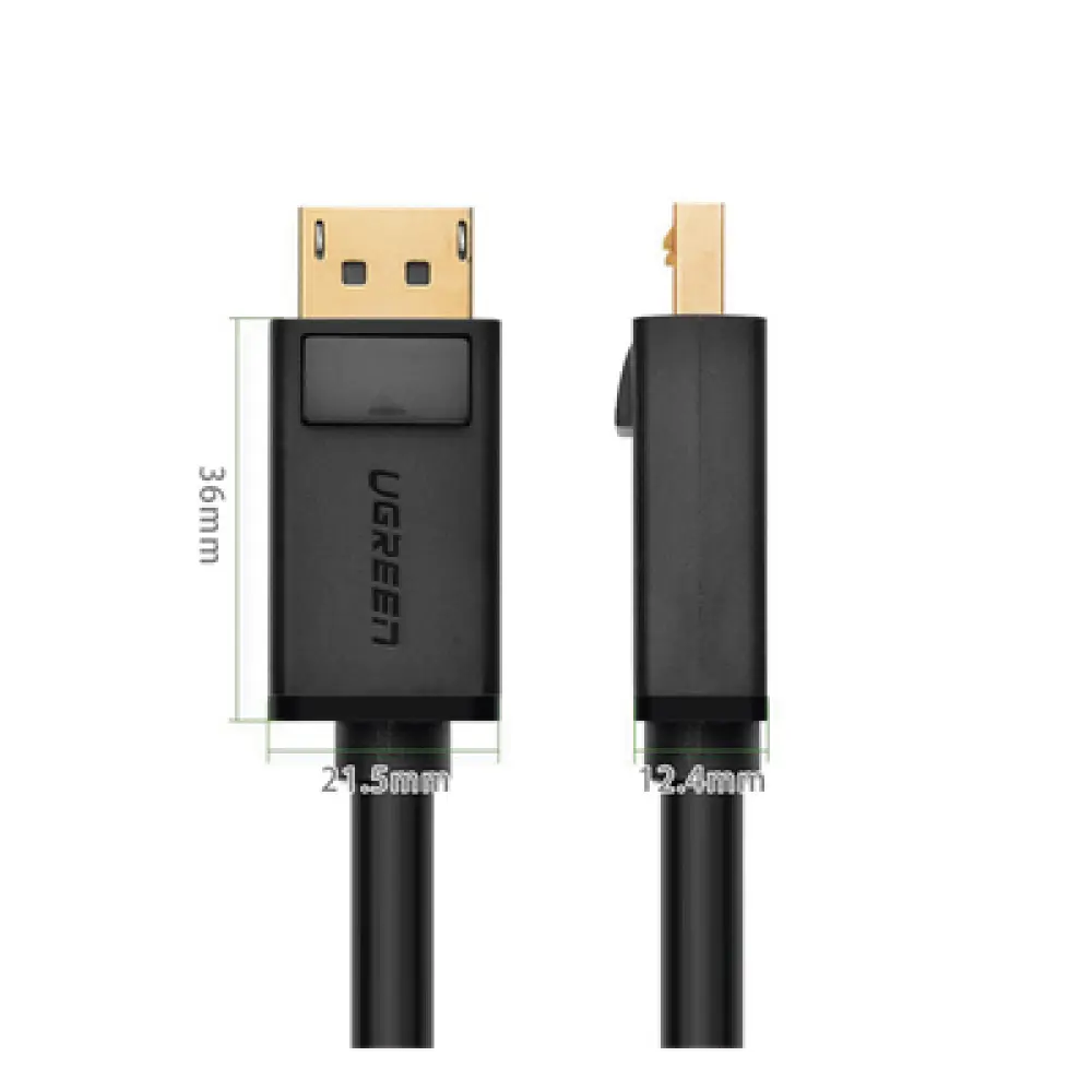Cable DisplayPort 1.2 / 4K@60Hz / 2K@144Hz / Triple Blindaje / 5 m (16.4 ft) / Cobre 28AWG / Botón de Liberación