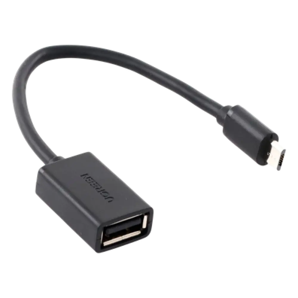 Adaptador OTG / Micro USB Macho a USB 2.0 A Hembra / 480 Mbps / 10 cm / Plug & Play