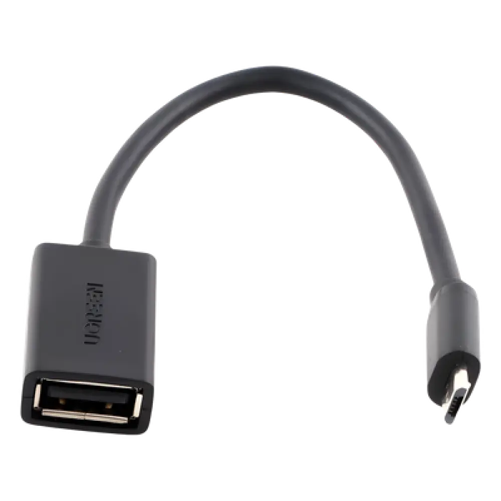 Adaptador OTG / Micro USB Macho a USB 2.0 A Hembra / 480 Mbps / 10 cm / Plug & Play