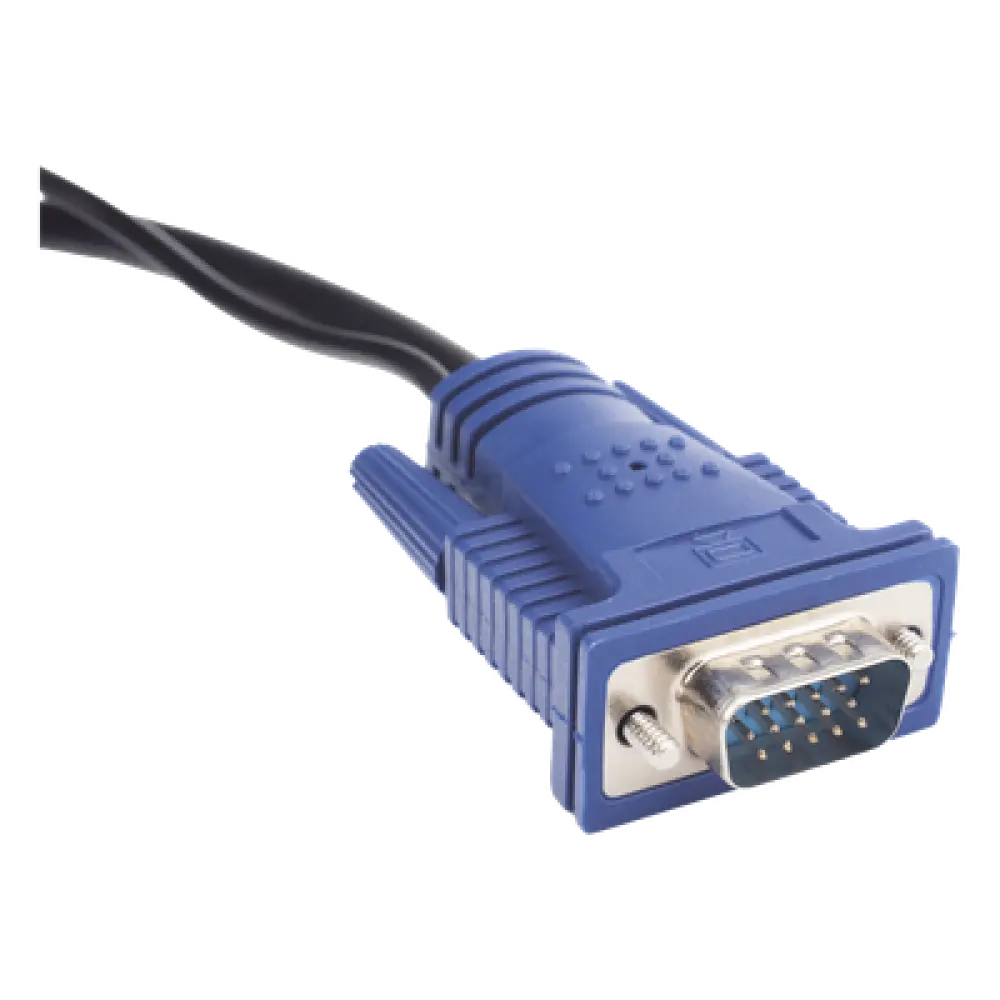 Cable USB KVM / 1.8 m (5.91 pies) / VGA + USB Tipo A / Blindaje Coaxial / Calibre 28 AWG
