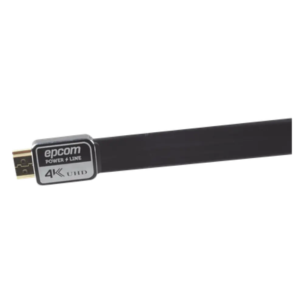 Cable HDMI Plano / 4K Ultra HD / 1.8 m (5.90 ft) / Conectores Oro 24K / Audio Dolby TrueHD / 120Hz-480Hz