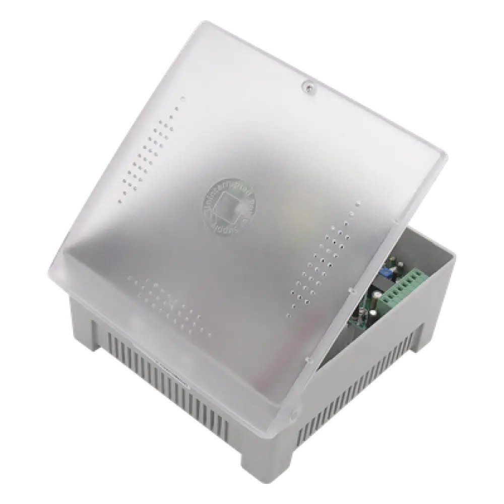 Fuente de Poder con Gabinete / 4 Salidas / 11-15 Vcc / 5 A / Entrada 96-264 Vca / Protección de Batería 10.5 V