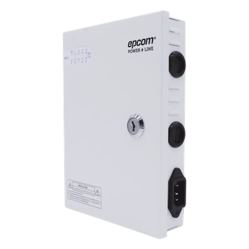 Fuente de Alimentación Profesional / 9 Canales / 16 A Total / 11-15 VCC Ajustable / 200 W / Filtro de Ruido por Canal