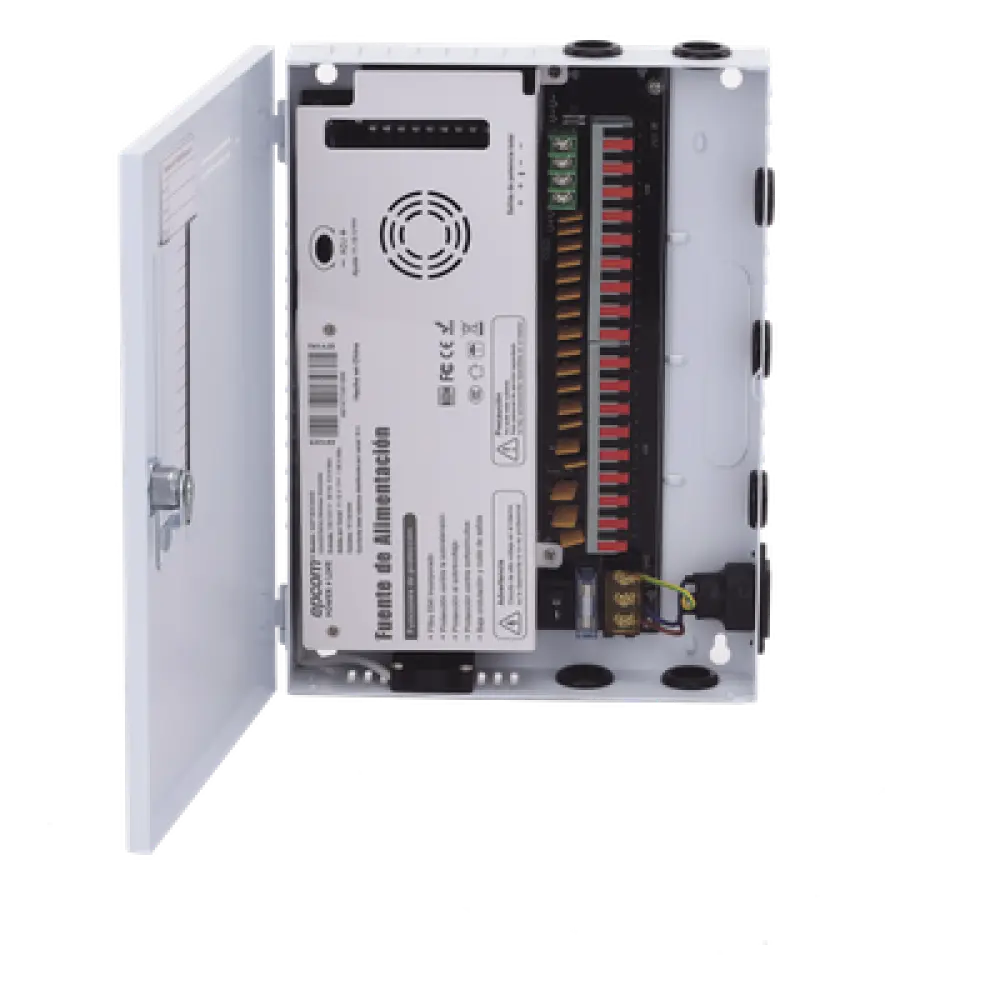 Fuente de Poder CCTV / 18 Canales / 30 A / 11-15 VCC / 350 W / Filtro de Ruido por Canal