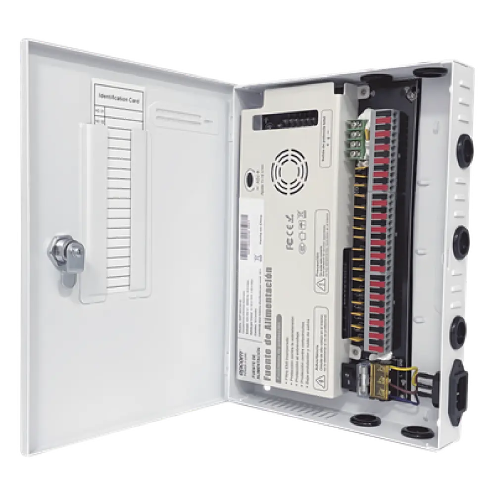 Fuente de Poder CCTV / 18 Canales / 30 A / 11-15 VCC / 350 W / Filtro de Ruido por Canal