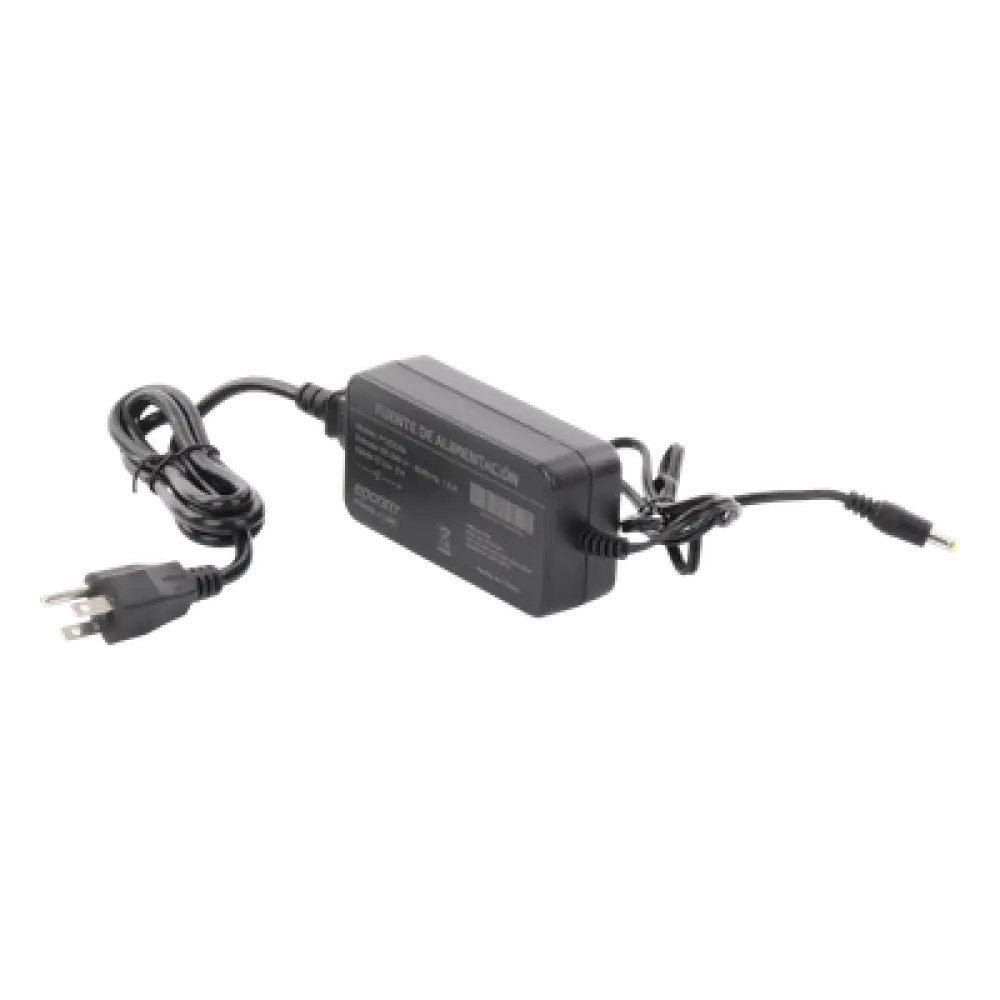 Fuente de Poder / 12 VCC / 5 A / Entrada Universal 100-240 VCA / Cables 0.5 m (1.64 ft) / Rango Térmico -20°C a 45°C