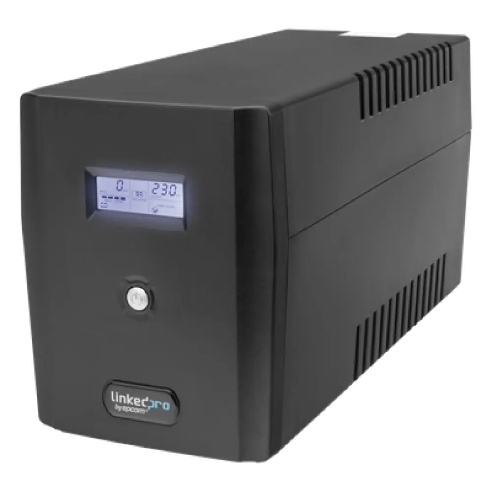 UPS de Línea Interactiva / 1500 VA / 900 W / 8 Tomas NEMA 5-15R / Pantalla LCD / AVR Boost/Buck / Protección RJ45
